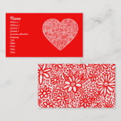 Flock Heart - Maßgeschneidert Visitenkarte (Vorne/Hinten)