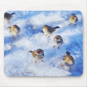 Flock House Sparrows "Passer domesticus" on Mousepad (Vorne)