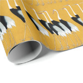 Flock japanischer Krane Geschenkpapier (Rolleneckpunkt)
