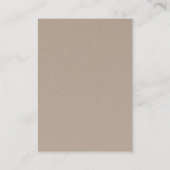 ©Flock of Birds Kraft Earring Juwelry Display Visitenkarte (Rückseite)