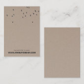 ©Flock of Birds Kraft Earring Juwelry Display Visitenkarte (Vorne/Hinten)