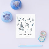 Flock of Fly Swallow Birds Illustration Flyer (Einzeln)