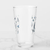 Flock of Fly Swallow Birds Illustration Glas (Rechts)