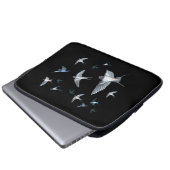 Flock of Fly Swallow Birds Illustration Laptopschutzhülle (Vorne Knopf)