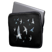 Flock of Fly Swallow Birds Illustration Laptopschutzhülle (Vorderseite Links)