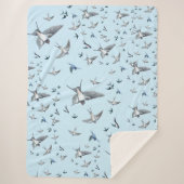 Flock of Fly Swallow Birds Illustration Sherpadecke (Vorderseite)