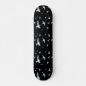 Flock of Fly Swallow Birds Illustration Skateboard (Vorne)