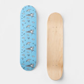 Flock of Fly Swallow Birds Illustration Skateboard (Vorderseite)