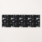 Flock of Fly Swallow Birds Illustration Yogamatte (Vorderseite (Horizontal))
