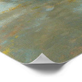 Flock of Sheep with Shepherdess on a Rainy Day Poster (Ecke)