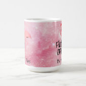 Flock Off Funny Pink Flamingo Kaffeetasse (Mittel)