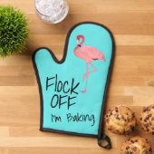 Flock off Ich bringe Witze Ofenhandschuh (Oben unten)
