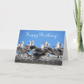 Flock Seagulls Foto von ganzem Geburtstag Karte (Vorderseite)