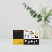 Flock senkt die Visitenkarte (Stehend Vorderseite)