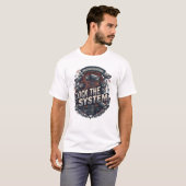 Flock the System Shirt | Anti Überwachung (Vorne ganz)