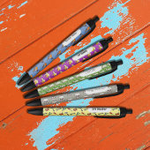 Flock von Wollweißblechen Pixel Art Muster Kugelschreiber