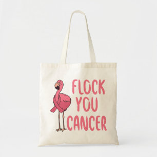 Flock You Krebs Flamingo Brustkrebs-Bewusstsein Tragetasche