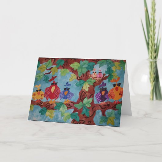 Flocked Note Card Karte (Vorderseite)