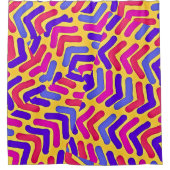 FLOCKIERENDE VÖGEL! DUSCHVORHANG (Vorderseite)