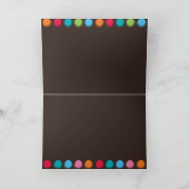 Flockige Farbe punktiert Ankündigung (Innenseite)