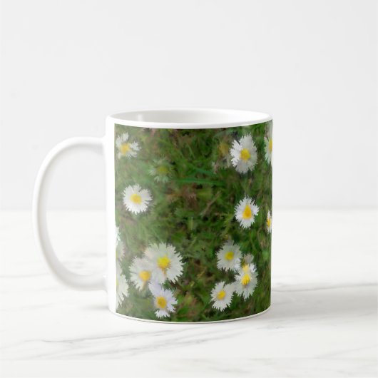 Flockige Gänseblümchen-Tasse Kaffeetasse (Links)