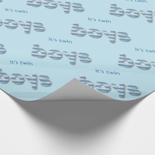 flockige Jungen Geschenkpapier (Ecke)