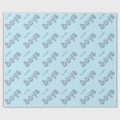 flockige Jungen Geschenkpapier (Flach)