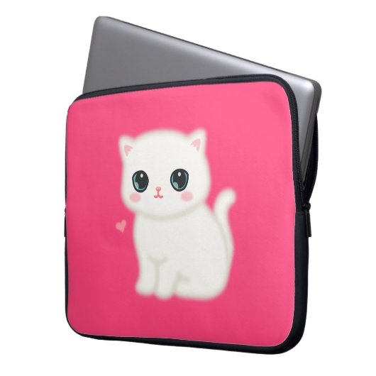 Flockige Kleinigkeit Laptopschutzhülle (Vorderseite Links)