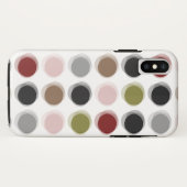 Flockige Punkt-bunter Retro Case-Mate iPhone Hülle (Rückseite (Horizontal))