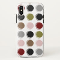 Flockige Punkt-bunter Retro