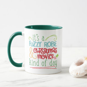 Flockige Robe Weihnachtsfilmwort-Kunst-Tasse Tasse