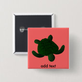FLOCKIGE SCHILDKRÖTE BUTTON (Vorne & Hinten)