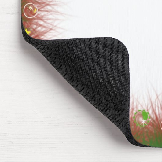 Flockige Weihnachtsgrenze Mousepad (Ecke)