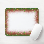 Flockige Weihnachtsgrenze Mousepad (Mit Mouse)