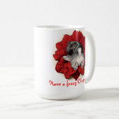 Flockige WeihnachtsTasse Kaffeetasse (VorderseiteRechts)