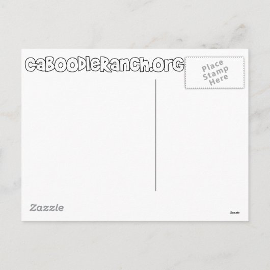 'Flockiger Carolers Feiertagspostkarte (Rückseite)