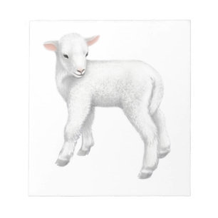 Flockiger kleiner Lamm-Notizblock Notizblock