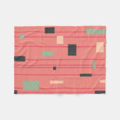 Flockiger rosa Panther Fleecedecke (Vorderseite (Horizontal))