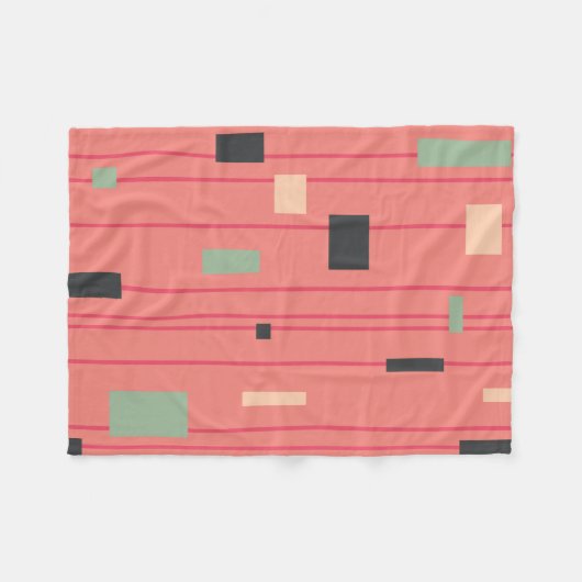 Flockiger rosa Panther Fleecedecke (Vorderseite (Horizontal))