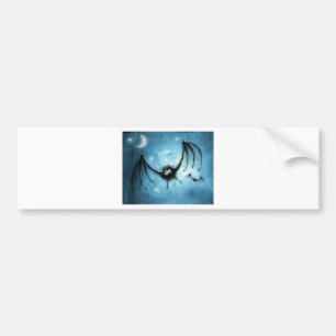 Flockiger Vampirs-Schläger Halloweens Autoaufkleber