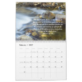 Flockiger Wasser-Schrifts-Kalender Kalender (Feb 2027)