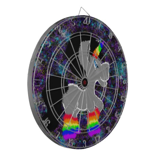 Flockiges Einhorn im Raum Dartscheibe (Vorderseite Links)