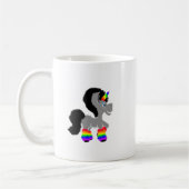 Flockiges Einhorn Kaffeetasse (Links)