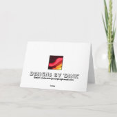 Flockiges eisiges Blatt Karte (Rückseite)