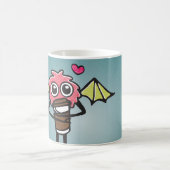 Flockiges Latte Monster Kaffeetasse (Mittel)