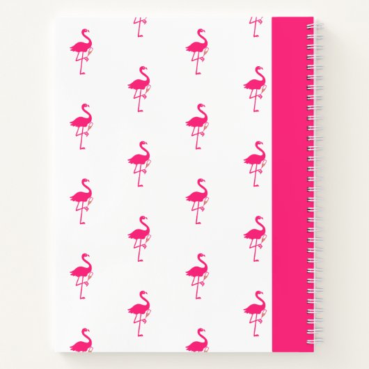 Flocking Fabulous Flamingos Notizblock (Rückseite)