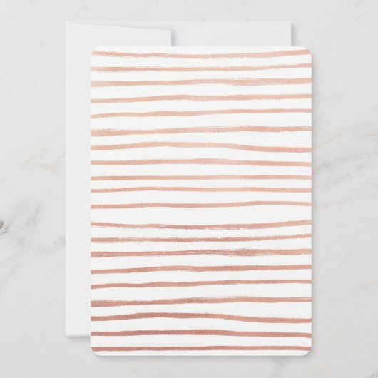 Flocking Fabulous mit rosa Flamingo Birthday Einladung (Rückseite)