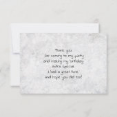 Flocking Fabulous Pub mit / Pink Flamingo Vielen D Dankeskarte (Rückseite)