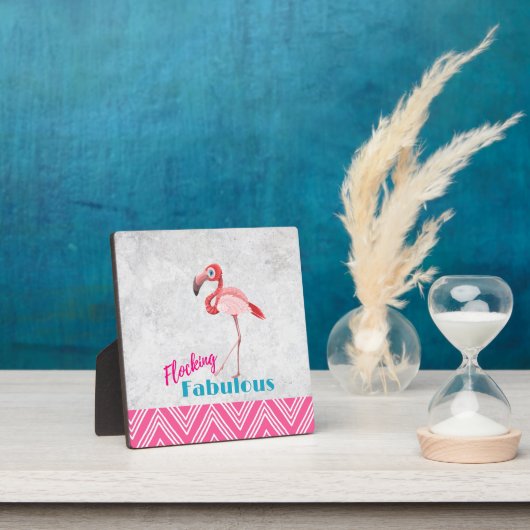 Flocking Fabulous Pub mit rosa Flamingo Fotoplatte (InSitu)