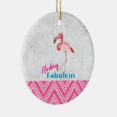 Flocking Fabulous Pub mit rosa Flamingo Keramikornament (Rechts)